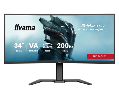 Monitor LED 32" i większy iiyama G-Master GCB3484WQSU-B2 Red Eagle Curved